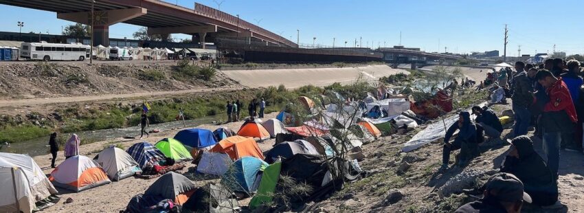 campamento venezolanos Ciudad Juárez