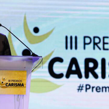 Jesús Miguel Zamora en la gala de los Premios Carisma 2022