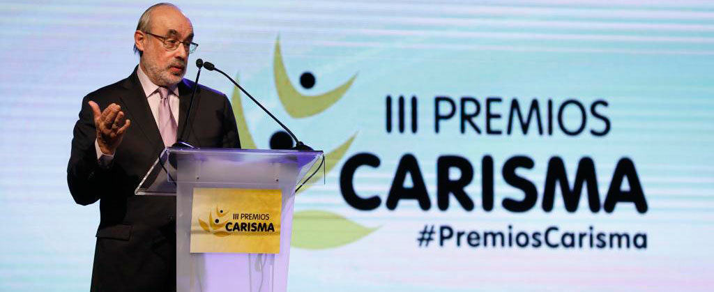 Jesús Miguel Zamora en la gala de los Premios Carisma 2022