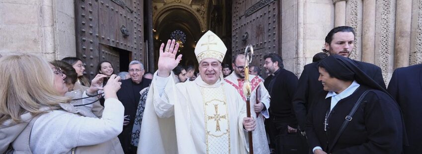 Enrique Benavent en su toma de posesión como arzobispo de Valencia