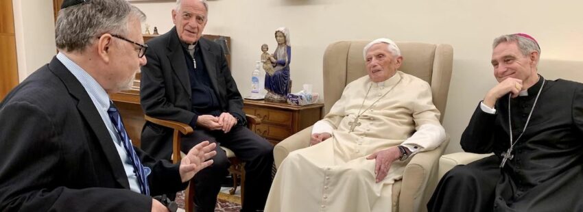 Última foto de Benedicto XVI