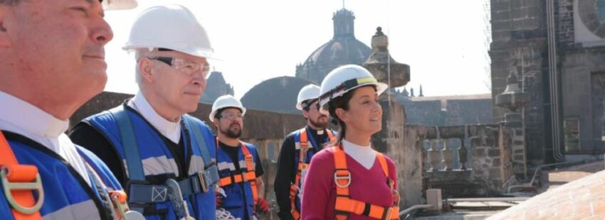 Claudia Sheinbaum y Cardenal Carlos Aguiar