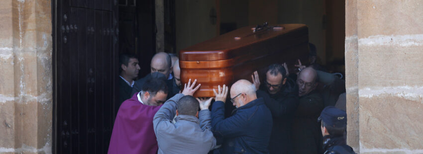 Funeral de Diego Valencia, sacristán de la parroquia de La Palma asesinado en Algeciras