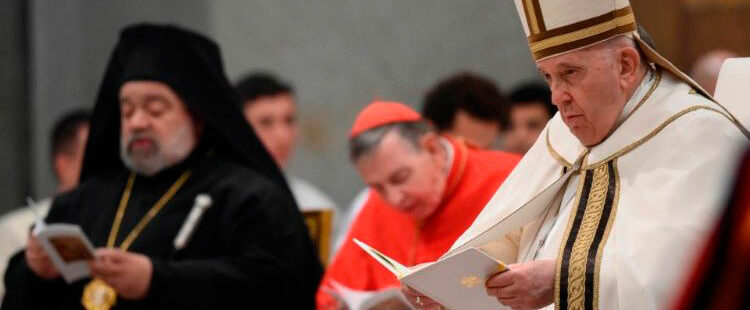 El Papa ha presidido, en San Pablo Extramuros, la celebración de las segundas vísperas de la solemnidad de la Conversión de San Pablo Apóstol al término de la Semana de Oración por la Unidad de los Cristianos