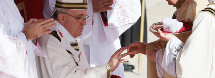 El papa Francisco, en su primera misa como Papa