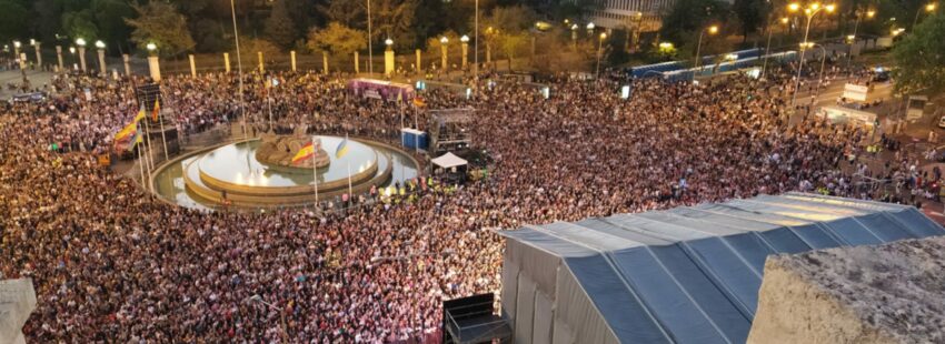 Más de 60.000 personas ‘toman’ Cibeles en la primera Fiesta de la Resurrección
