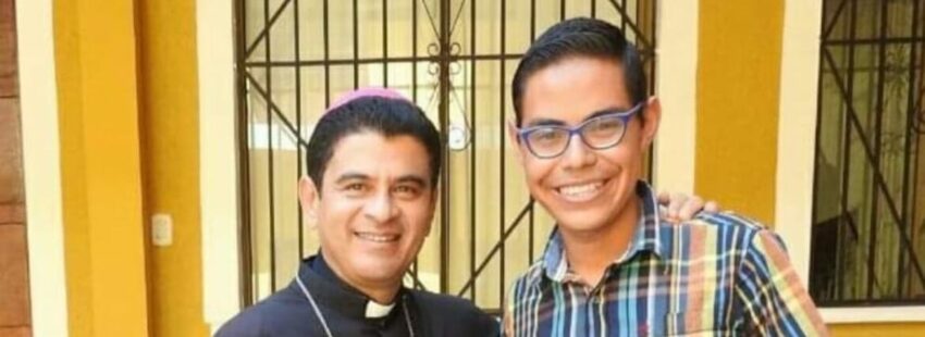 Obispo Rolando José Álvarez y Manuel Antonio Obando