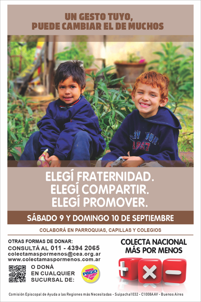 Colecta Mas Por Menos 2023 Afiche 