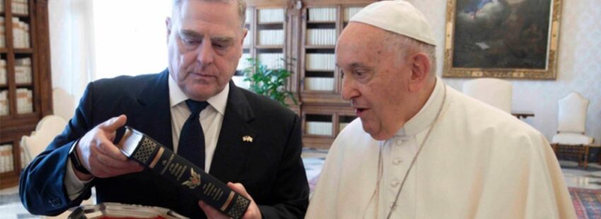 Francisco recibe al general estadounidense Mark Milley para analizar la guerra de Ucrania