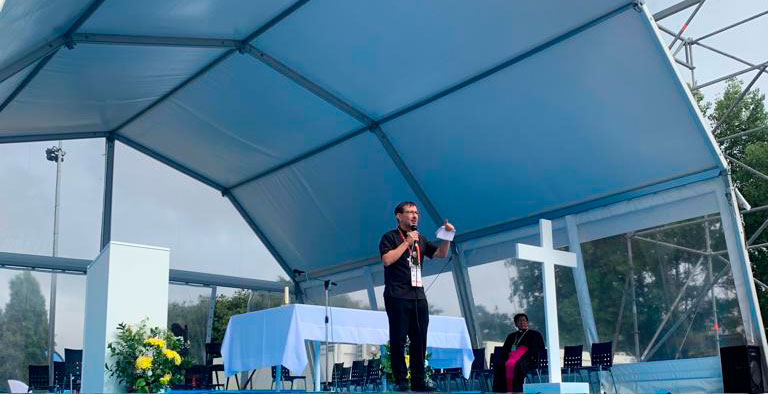 José Cobo, arzobispo de Madrid en la JMJ de Lisboa