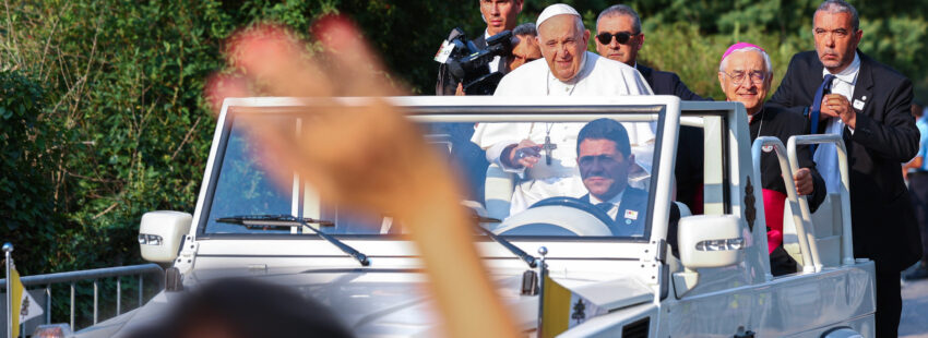El papa Francisco, en el Santuario de Fátima