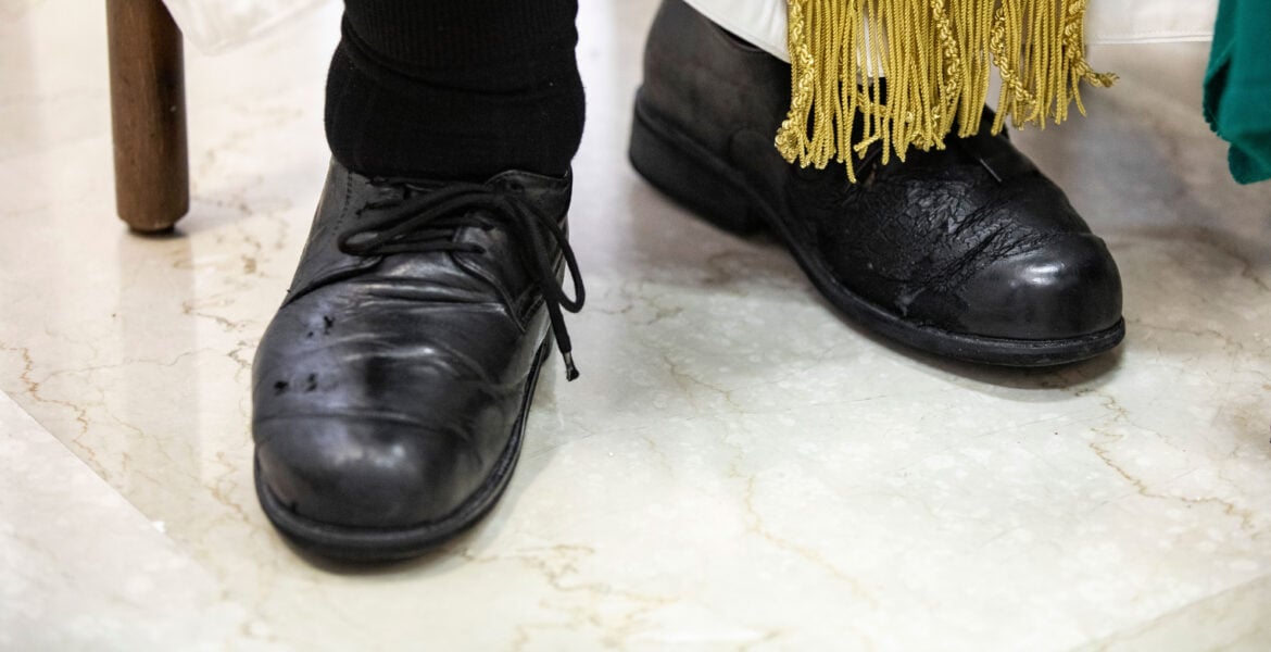 El papa Francisco, en el encuentro con Vida Nueva