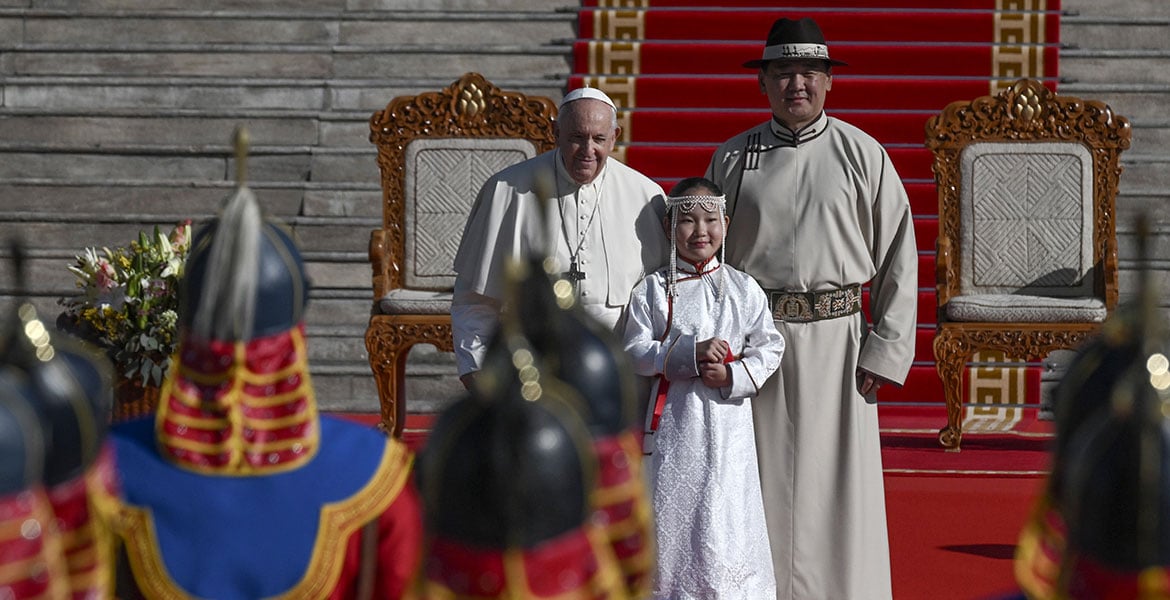 El papa Francisco, durante su viaje a Mongolia en septiembre de 2023