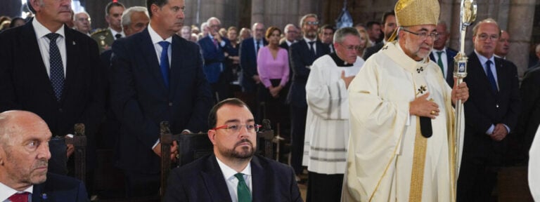 08/09/2023. - Covadonga (Principado de Asturias). El presidente del Principado, Adrián Barbón?