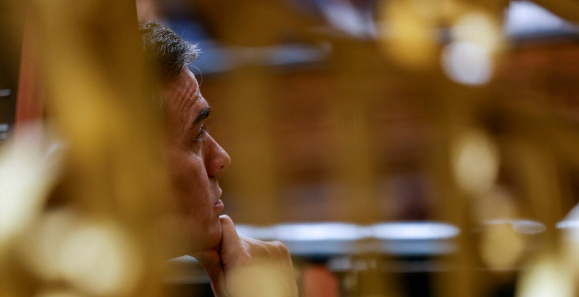 MADRID, 27/09/2023.- El presidente del Gobierno en funciones, Pedro Sánchez durante la segunda
