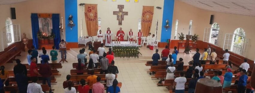 parroquia de la Diócesis de Bluefields en Nicaragua