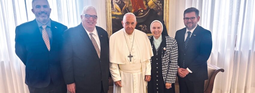 Jeannine Gramick con el Papa