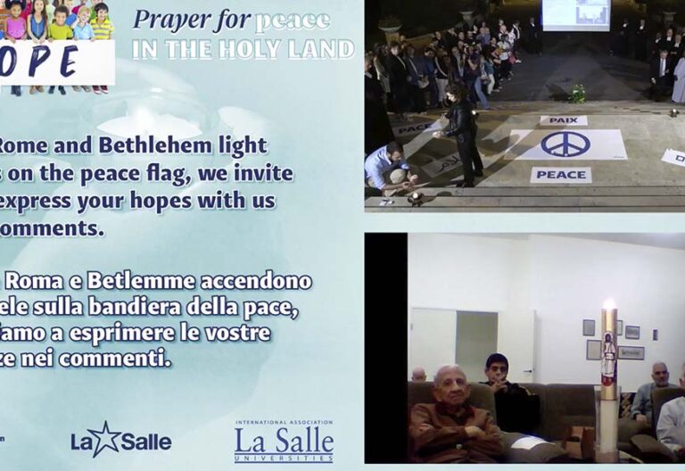 Desde Belén al resto del mundo, la Salle se une en oración por la paz