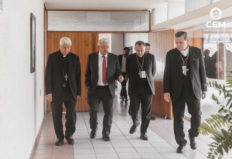 obispos de México con el presidente López Obrador