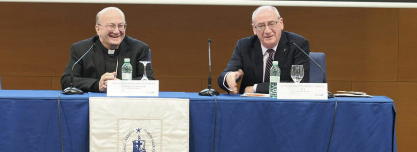 Francisco Conesa y Gonzalo Tejerina, en una Jornada sobre la encíclica ‘Fides et Ratio’, en el