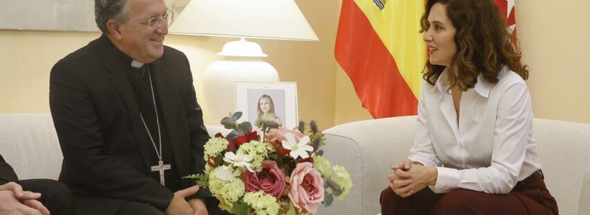 Ginés García Beltrán con Isabel Díaz Ayuso