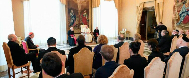 El papa Francisco en audiencia con rabinos europeos