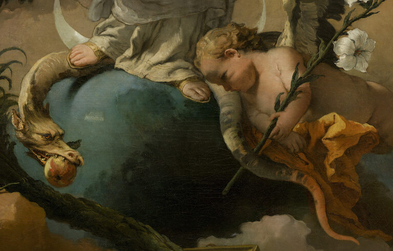 Inmaculada y serpiente