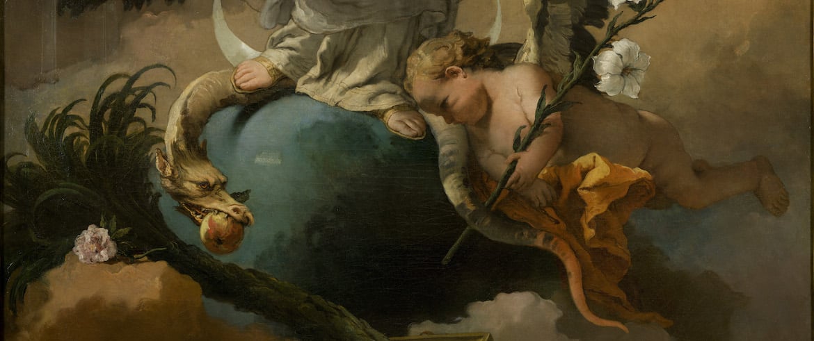 Inmaculada y serpiente