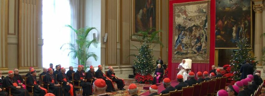El Papa Francisco, en el discurso a la Curia en la navidad de 2023