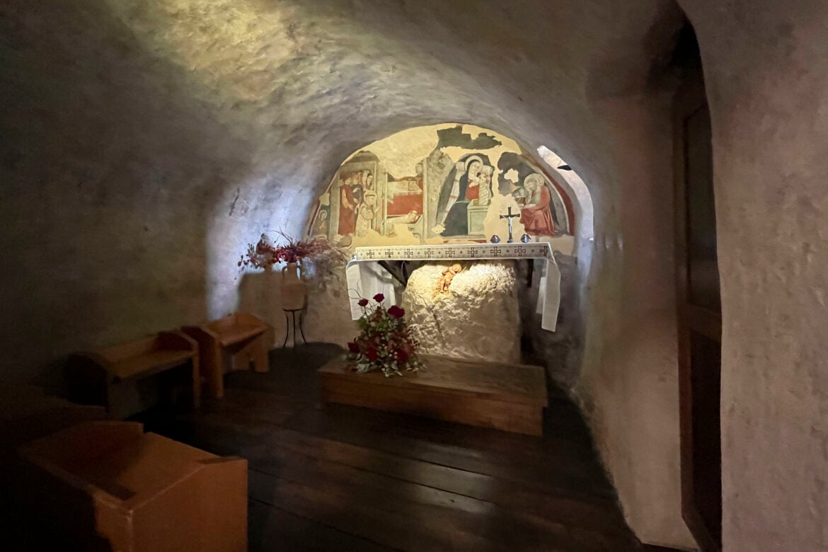 Belén de la localidad de Greccio, en Italia