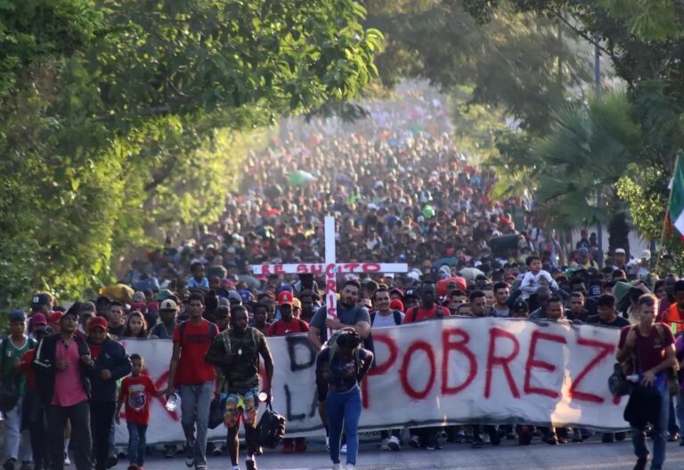 caravana migrante en México - diciembre 2023