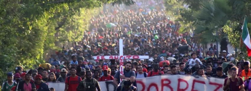caravana migrante en México - diciembre 2023