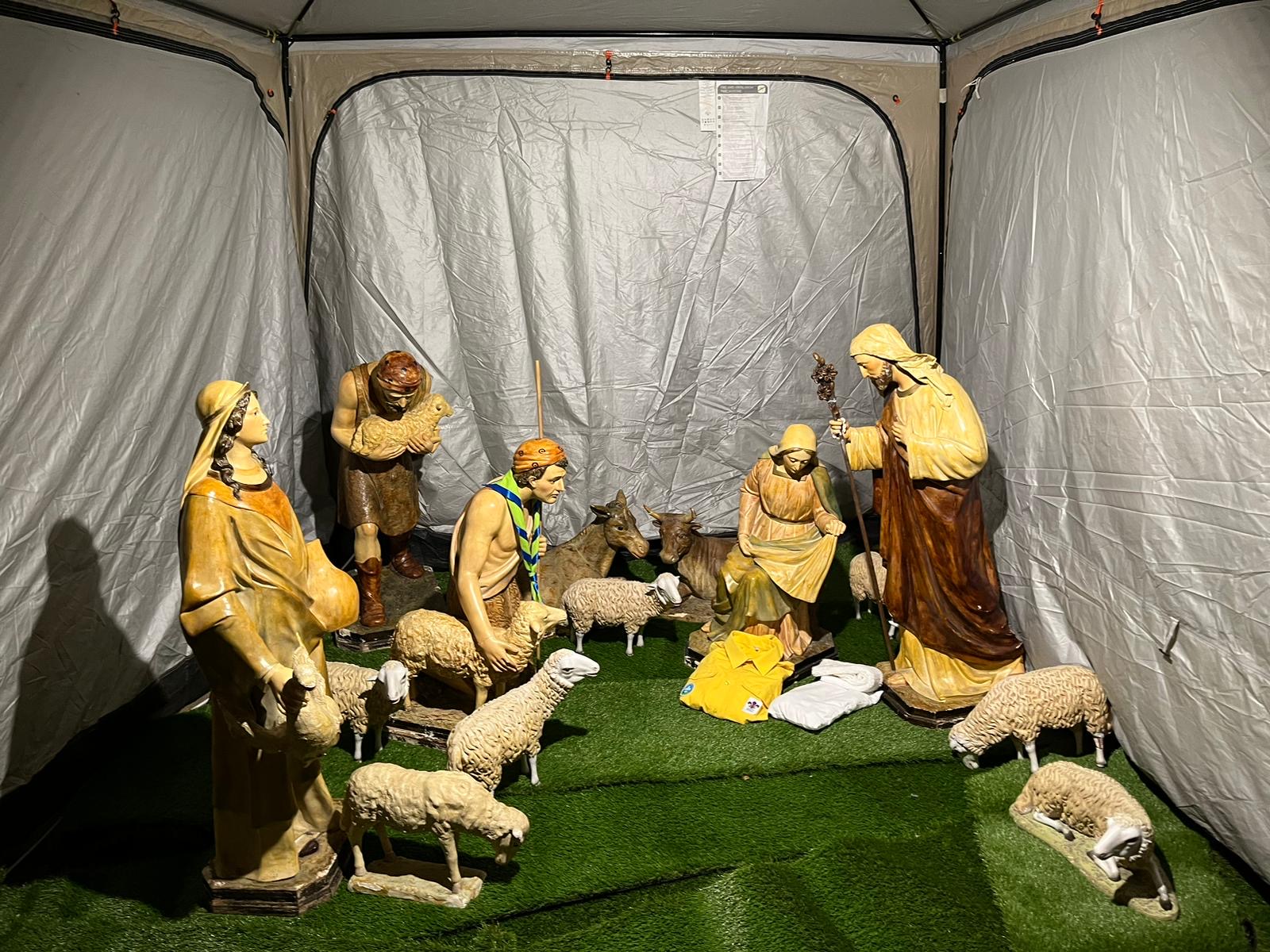 Belén tienda de campaña