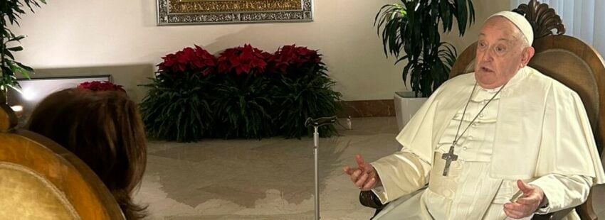 Papa Francisco y Valentina Alazraki