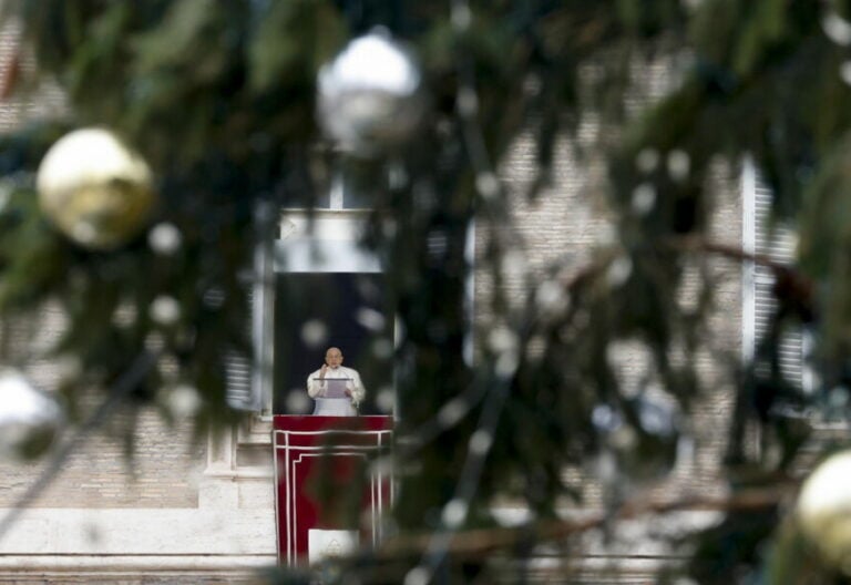 El Papa Francisco, en el ángelus del 24 de diciembre de 2023