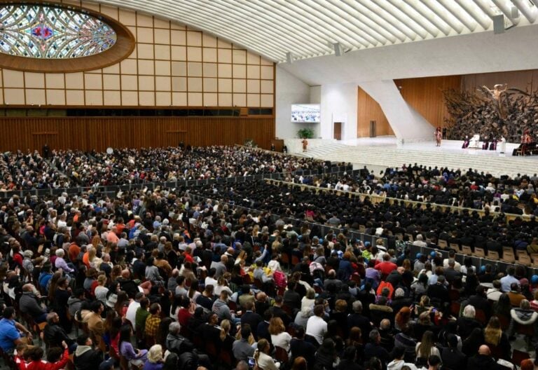 El Papa Francisco, en la audiencia general del 6 de diciembre de 2023 en el aula Pablo VI