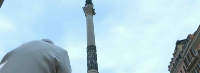El Papa, ante la Inmaculada Concepción de Roma