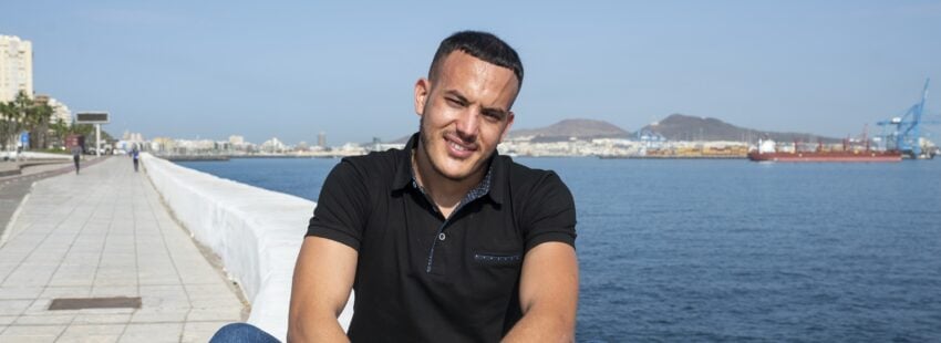 Ayoub, inmigrante en Las Palmas. Foto: David Delfour
