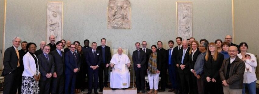 Francisco con la Red Mundial de Oración del Papa