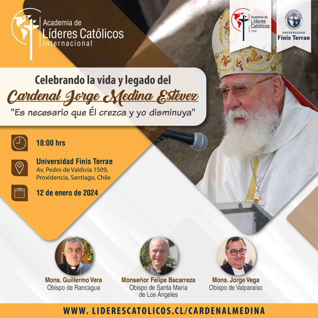 Flyer Evento Cardenal Jorge Medina 