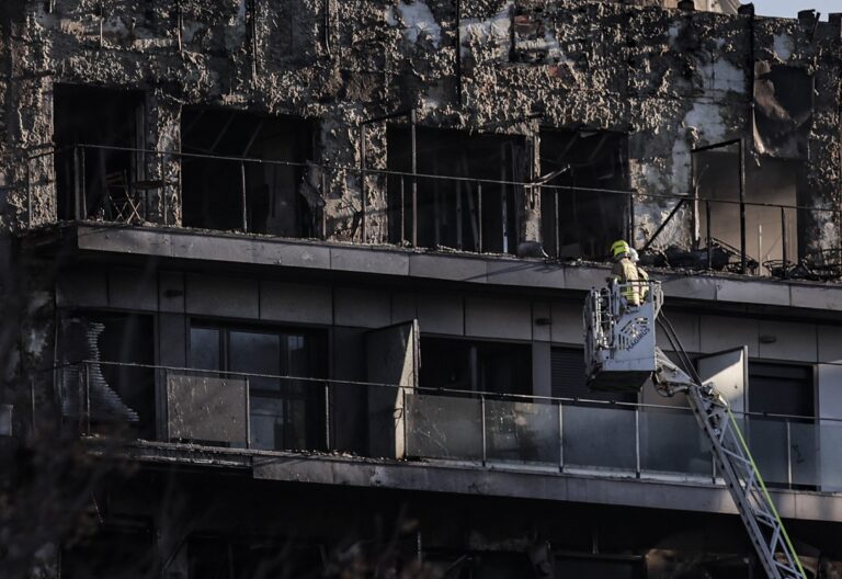 Incendio en Valencia