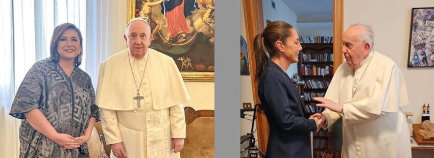 Las candidatas a la Presidencia de México van por la bendición del papa Francisco