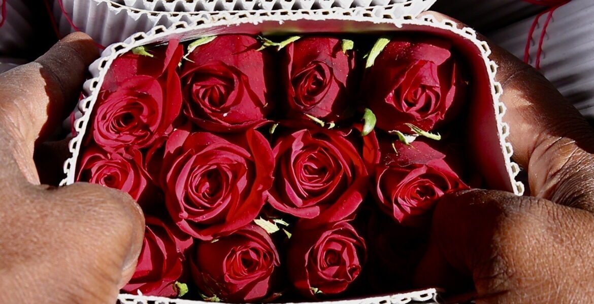 Un ramo de rosas de amor