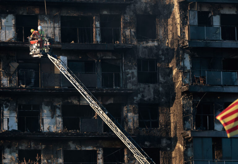 Incendio en Valencia