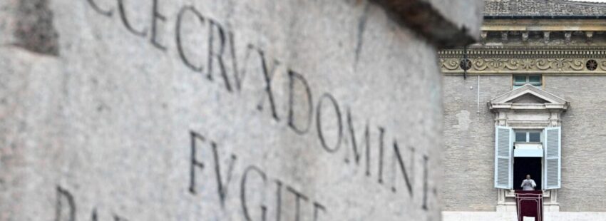 El Papa Francisco, durante el rezo del ángelus del 10 de marzo de 2024