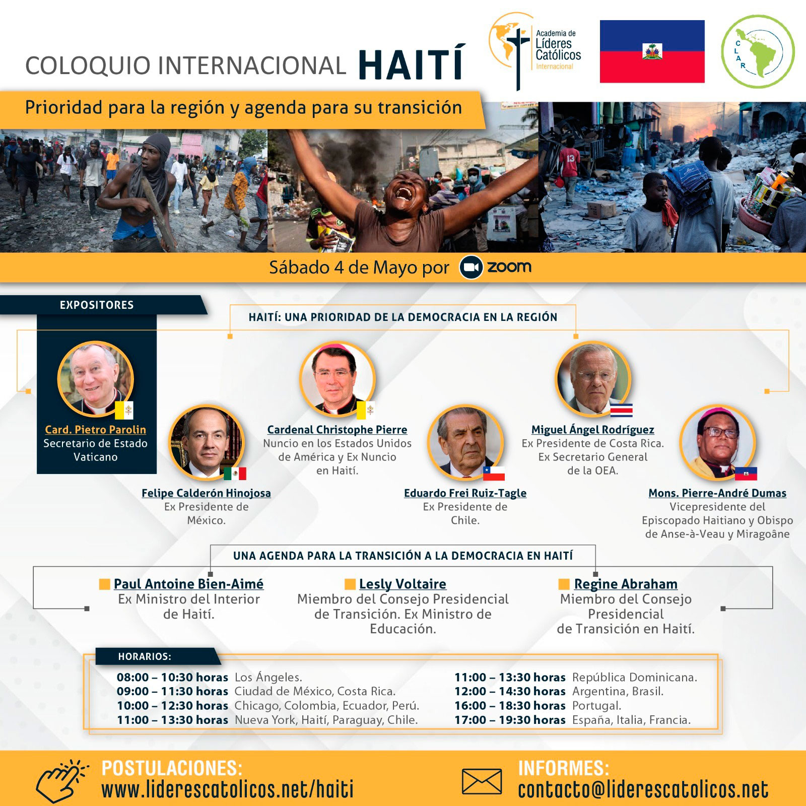 Academia Líderes Católicos coloquio Haití