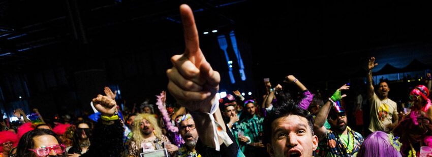 Jóvenes en Festival de música Horteralia en Madrid
