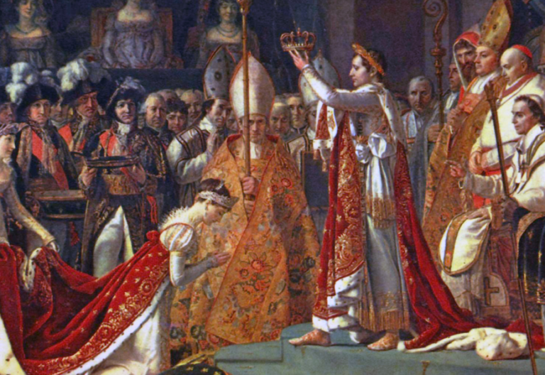 Pío VII en la coronación de Napoleón