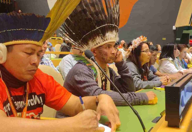 La voz de los indígenas del mundo resuena en la ONU para denunciar el genocidio inminente por cuenta del extractivismo.