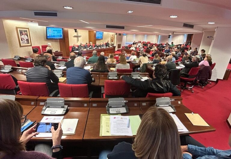 Asamblea sinodal celebrada en la Conferencia Episcopal Española en mayo de 2024